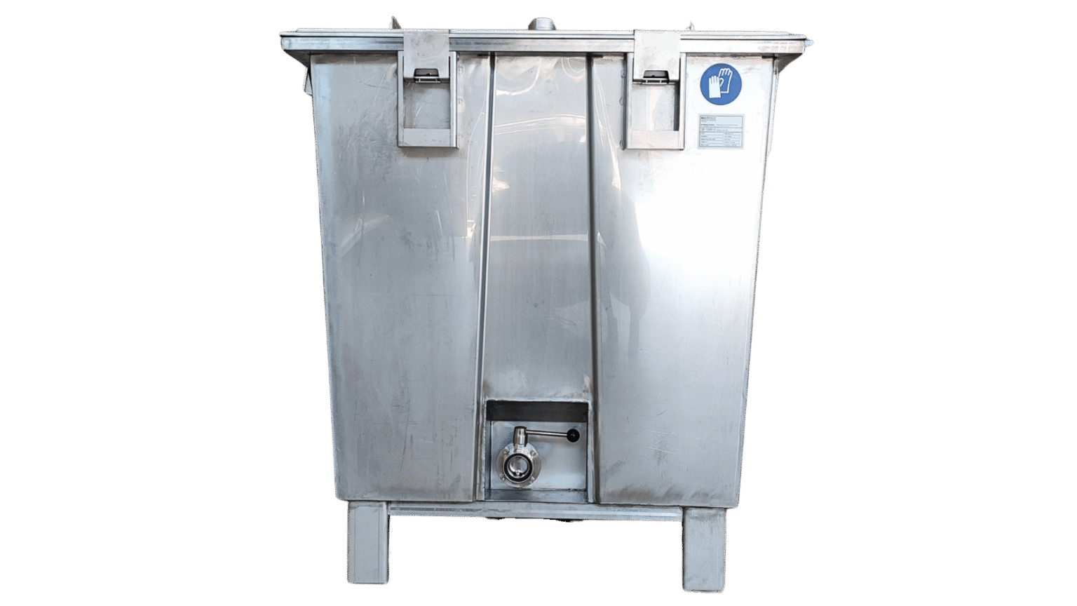 S-IBC 1000 reusable stainless steel container by R-IBC compliant with EU PPWR standards for sustainable industrial packaging