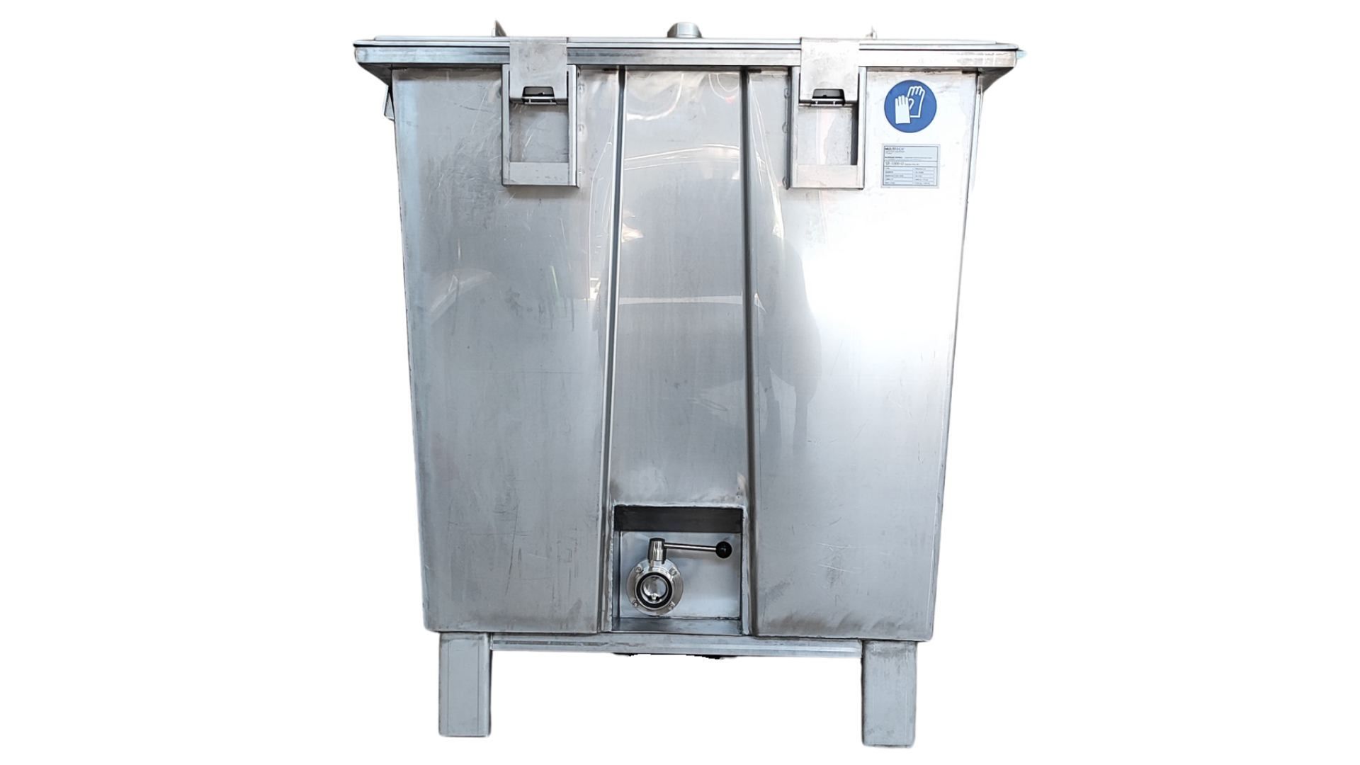 S-IBC 1000 reusable stainless steel container by R-IBC compliant with EU PPWR standards for sustainable industrial packaging